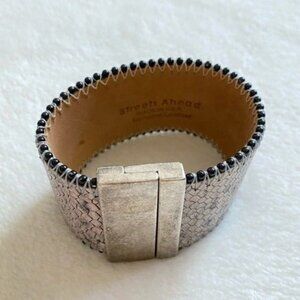 Street Ahead Genuine Leather Snakeskin Bracelet